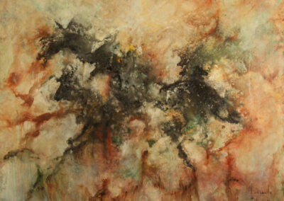 Black Beauty | Size: 48″ x 60″ Mixed Media