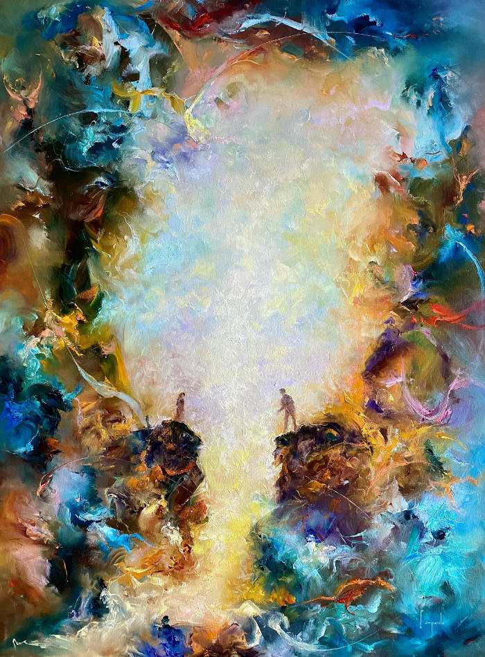 Edgewalkers Year: 2021 Size: 36" x 48" dario campanile