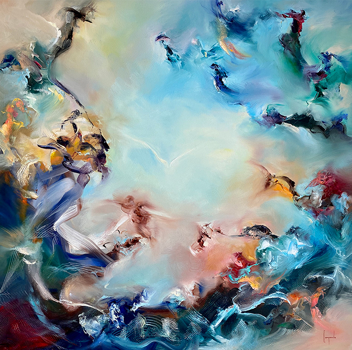 Into the Light Year: 2020 Size: 36" x 36" Dario Campanile