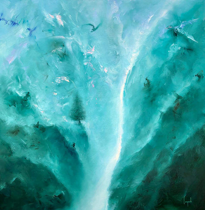 Overflowing Happiness Year: 2019 Size: 36" x 36" Dario Campanile