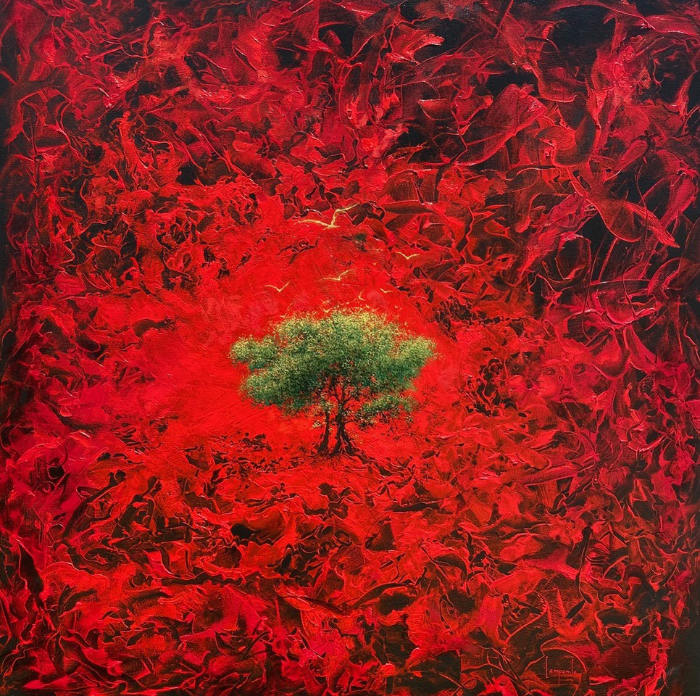 Promises Year: 2021 Size: 36" x 36" dario campanile