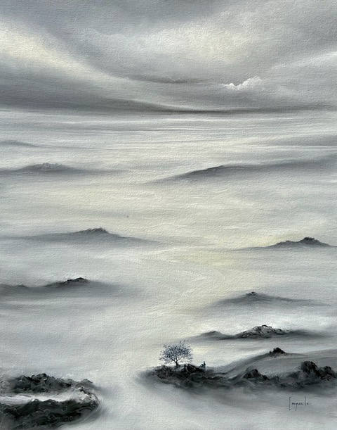 Valley in the Clouds Year 2021 Size: 30" x 24" dario campanile