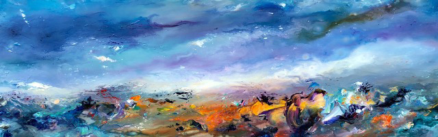 Earth Dream | Size: 60″ x 20″ Acrylic on canvas