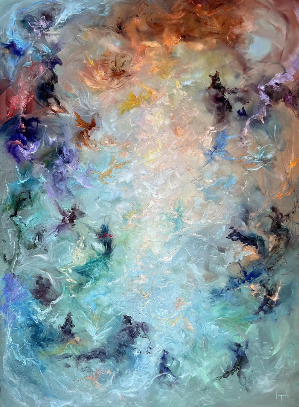 A New Dawn Year: 2022 Size: 48" x 36" dario campanile