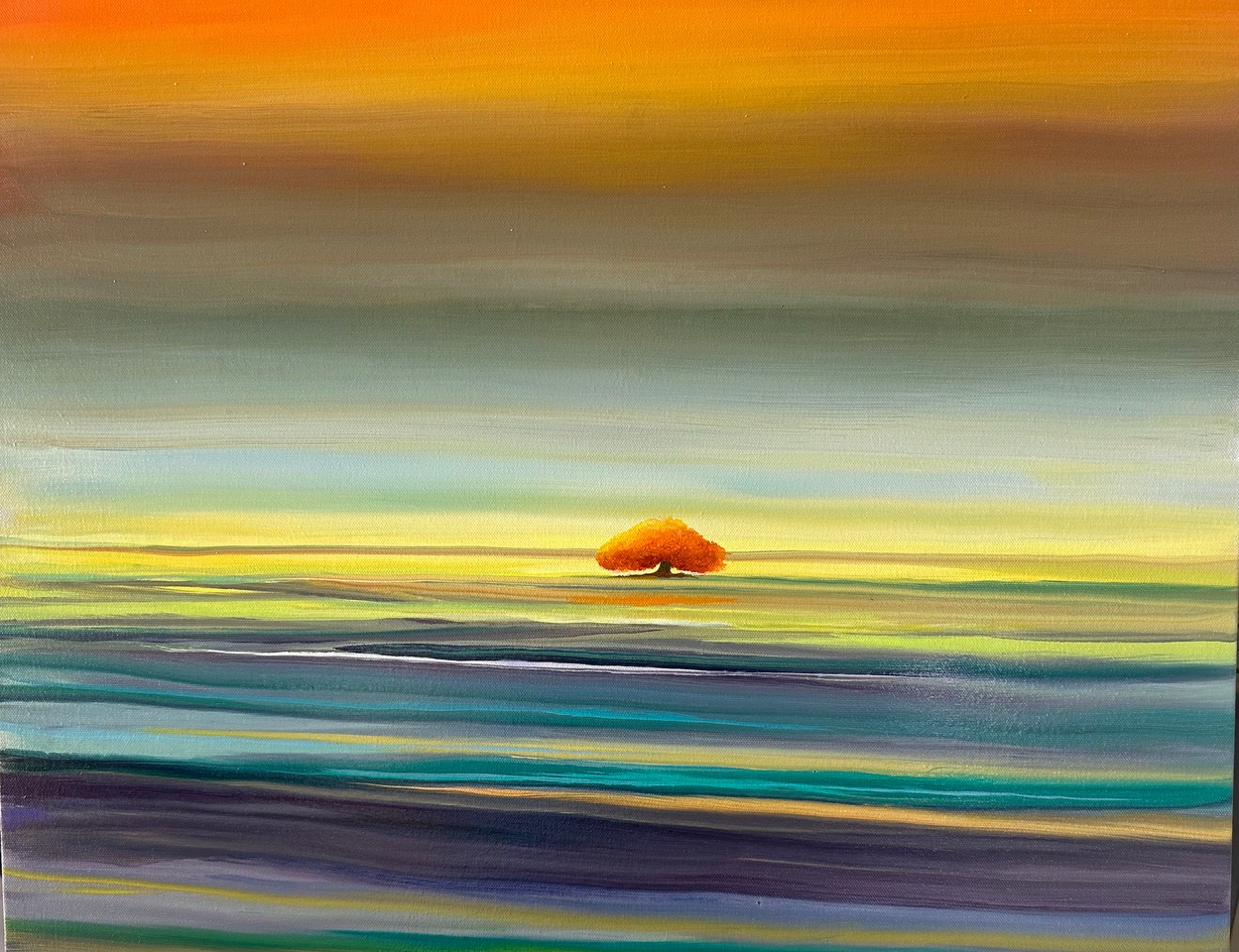 Albero Solitario Year: 2024 Size: 20" x 24" dario campanile