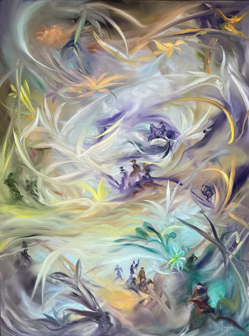 Giardino Secreto (Secret Garden) Year: 2022 Size: 40" x 30" dario campanile