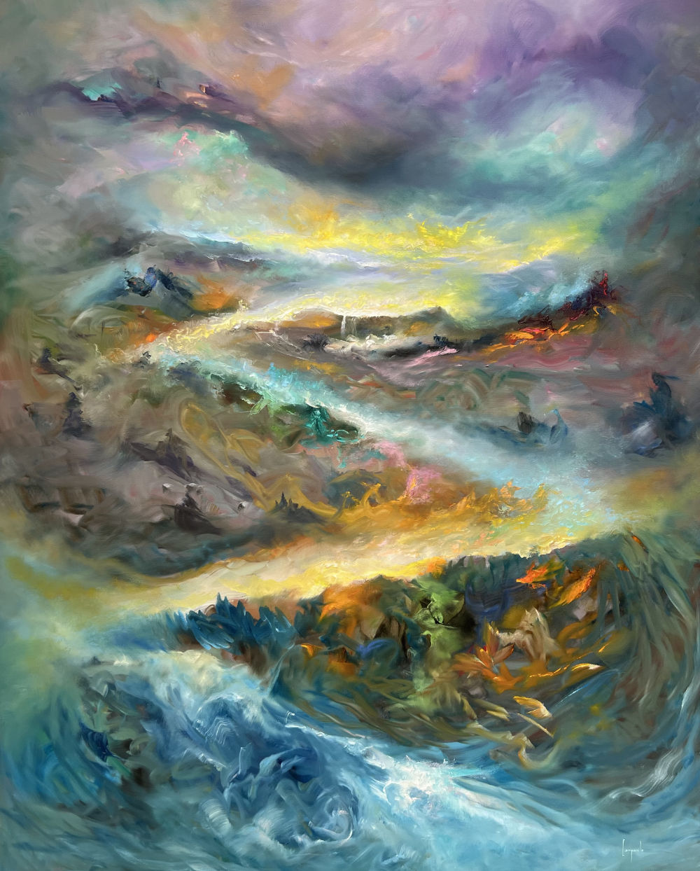 La Strada Year: 2023 Size: 48" x 60" dario Campanile