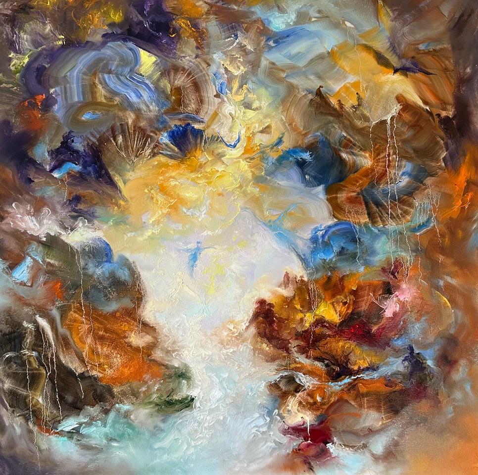 Leap of Faith Year: 2024 Size: 30" x 30" dario campanile