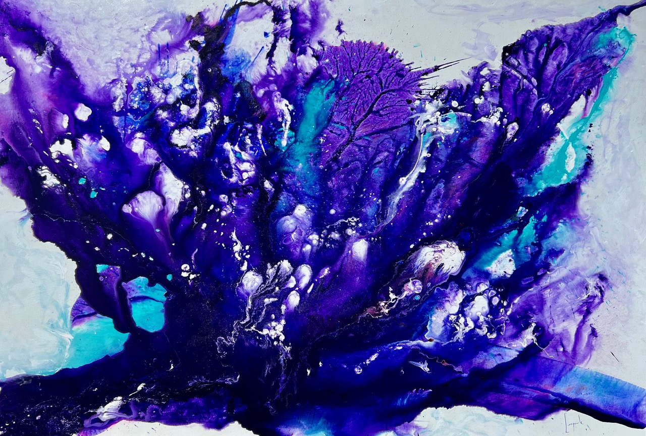 Ocean Rhapsody Year: 2022 Size: 72" X 50" Acrylic on Canvas Dario Campanile