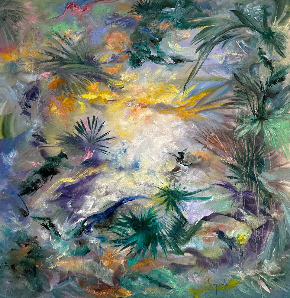 Sacred Sanctuary<br />
Year: 2024 Size: 24" x 24" dario campanile